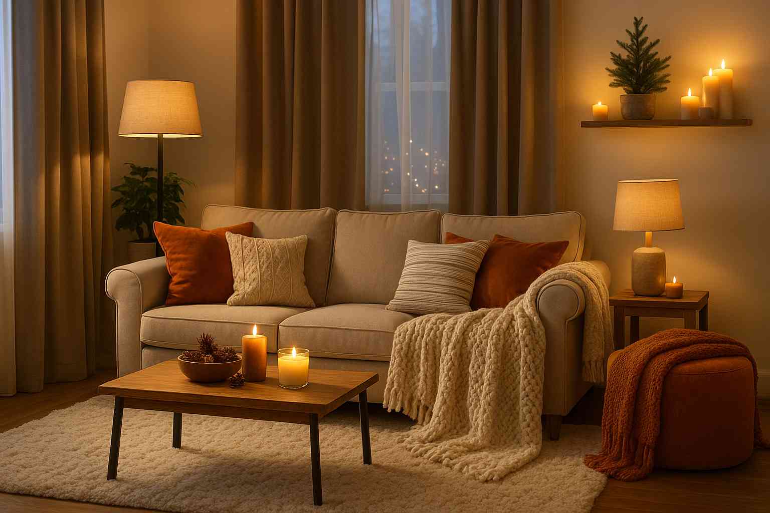 Ideias de decoração de inverno: deixe sua sala mais aconchegante