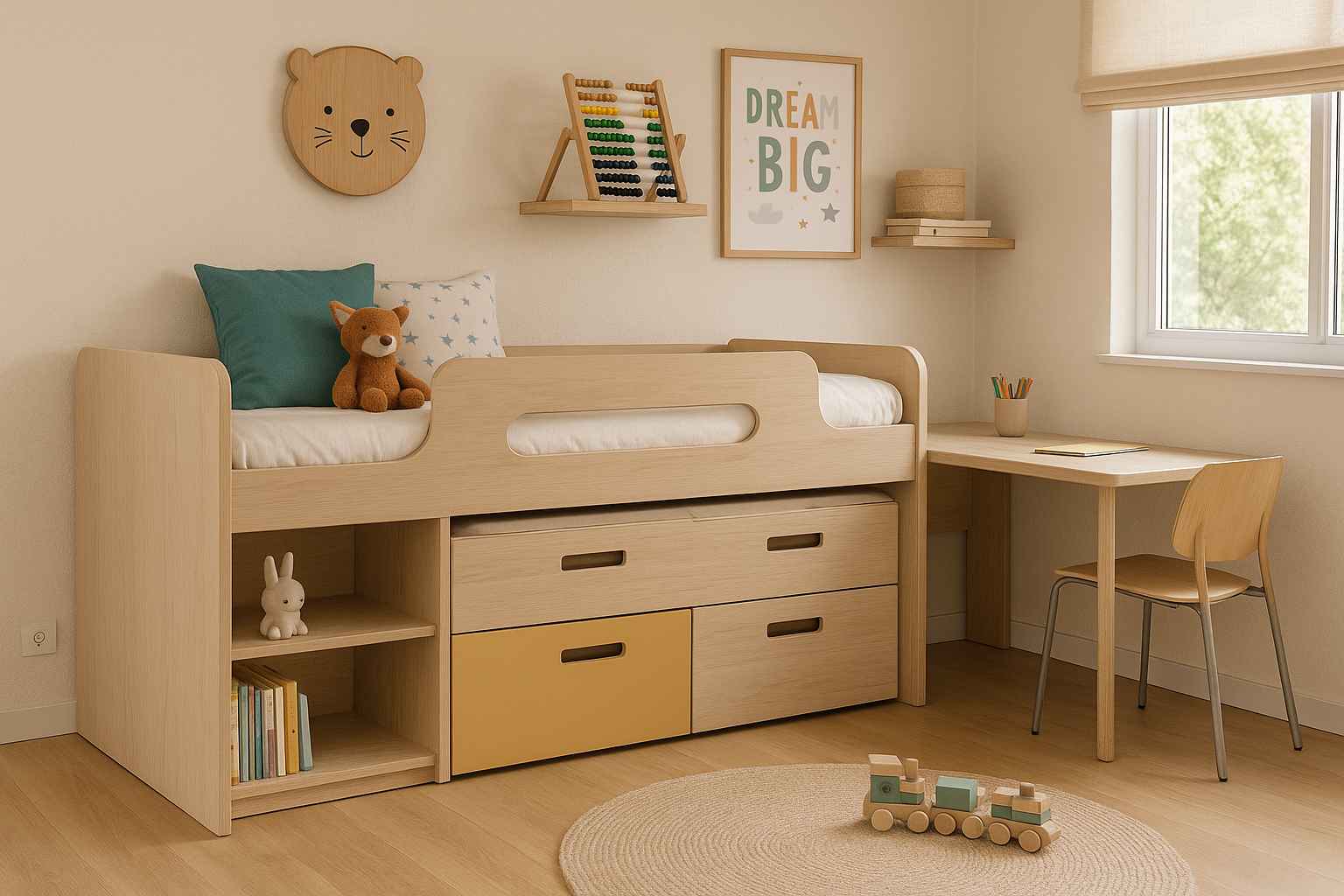 Como escolher móveis multifuncionais para quarto infantil