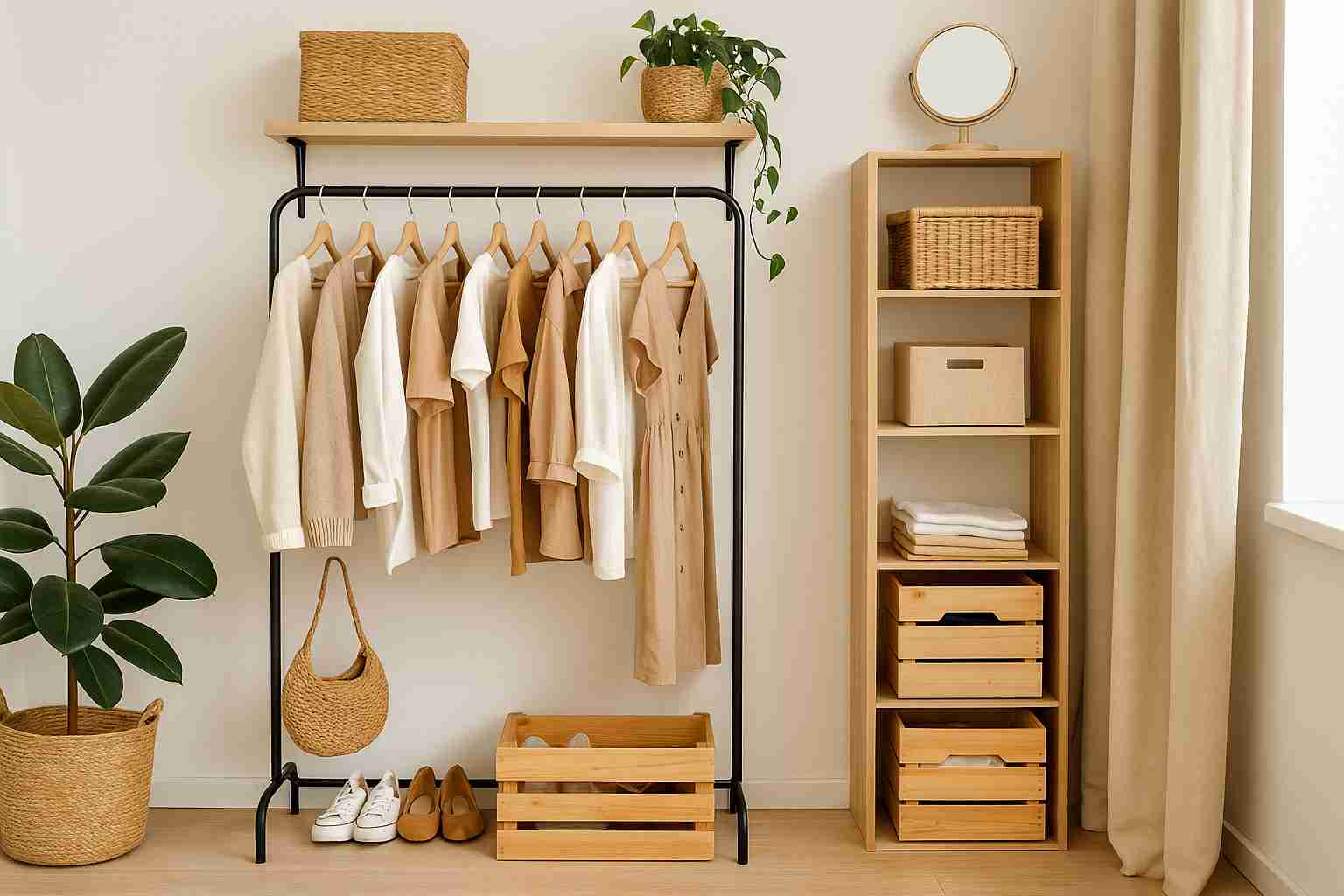Closet simples e barato: ideias criativas para gastar pouco