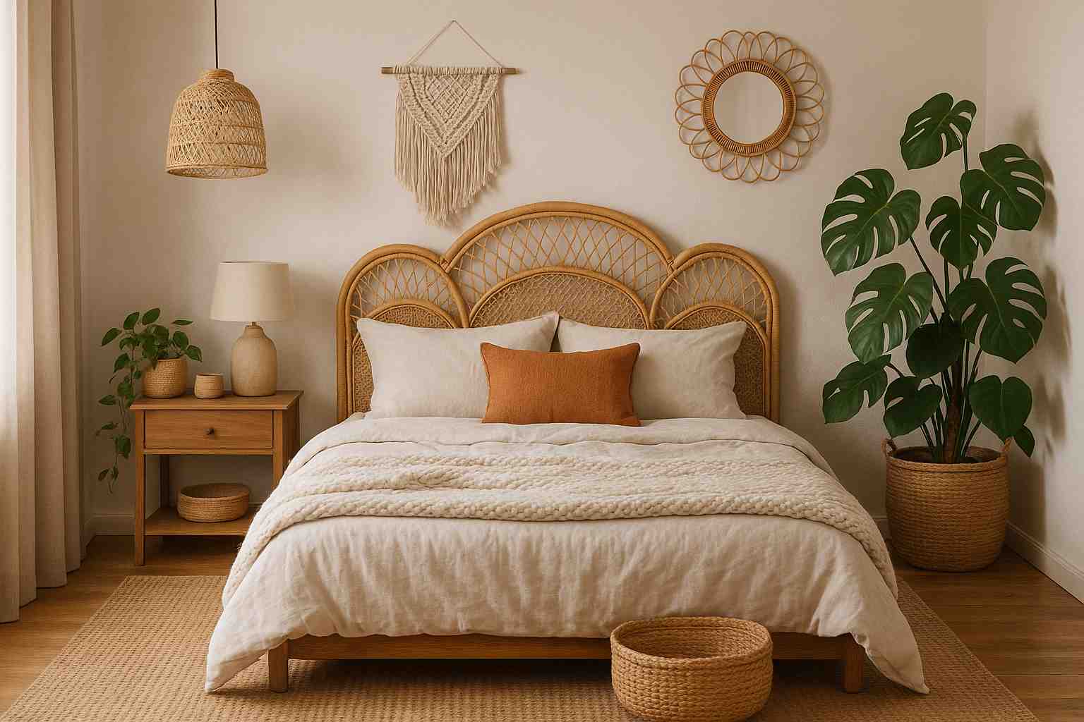 Quarto de casal com estilo boho: como fazer