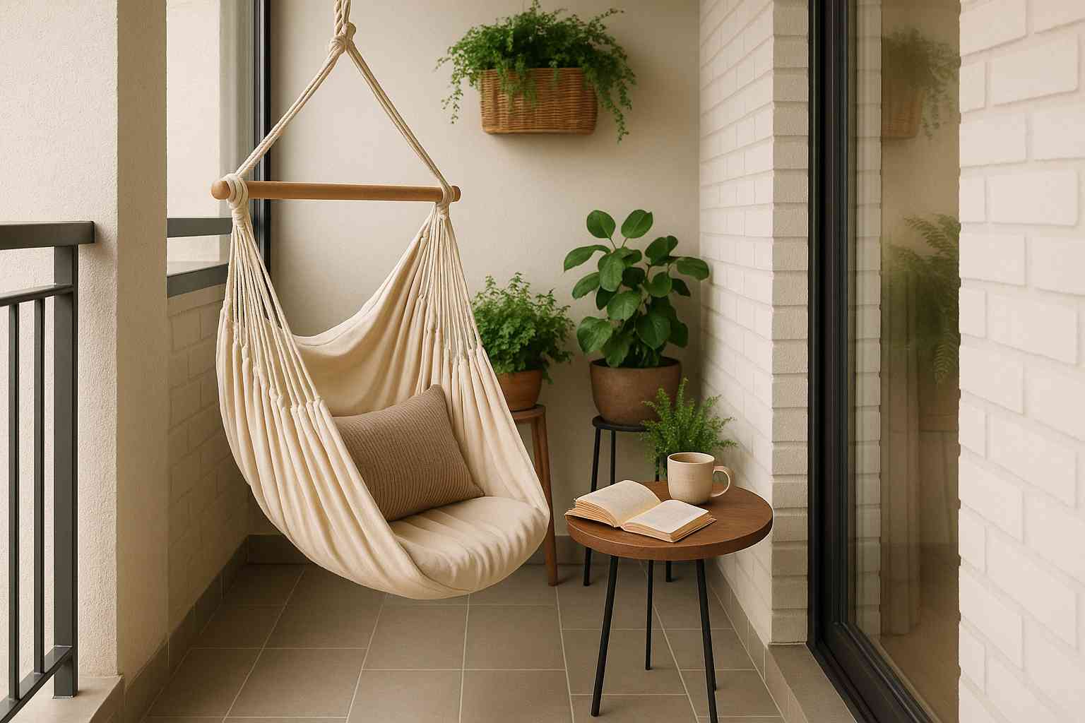 Como montar um cantinho de leitura na varanda do apartamento?