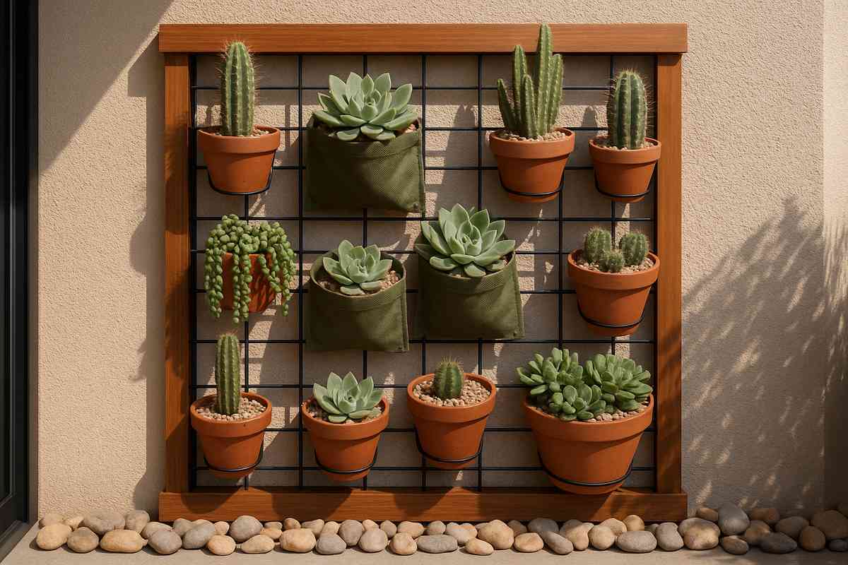 Como montar um jardim com cactos e pedras?