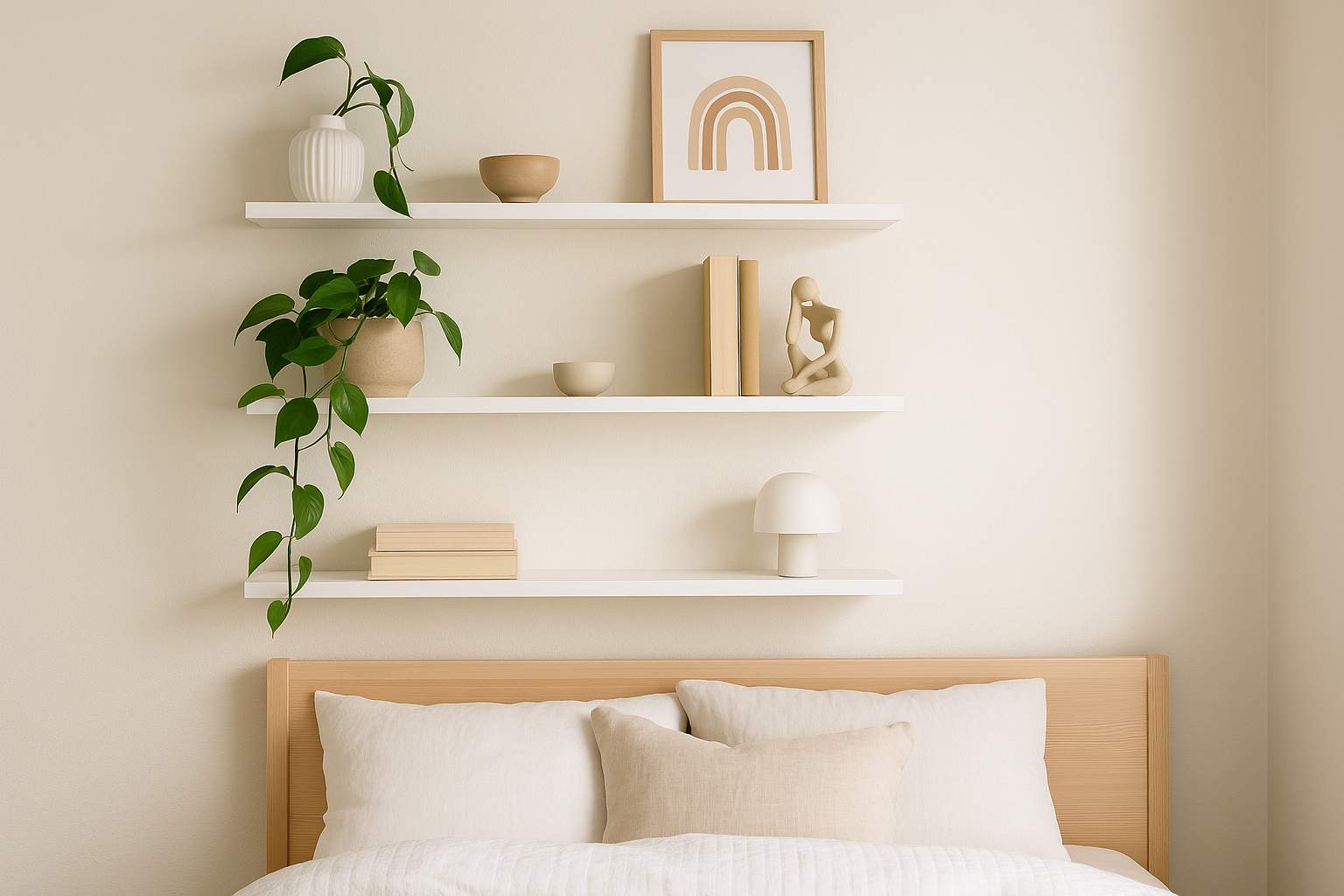 As melhores ideias de prateleiras para quarto pequeno ou grande