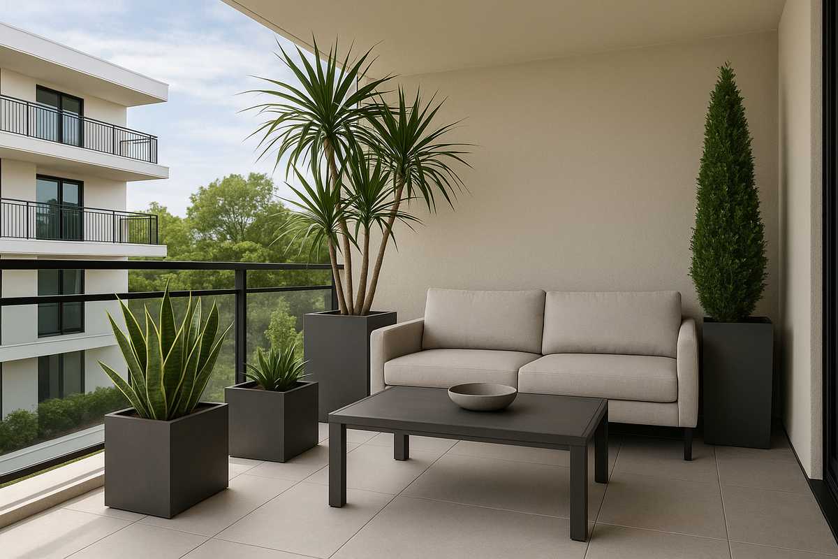 Como harmonizar sofá e plantas na varanda?