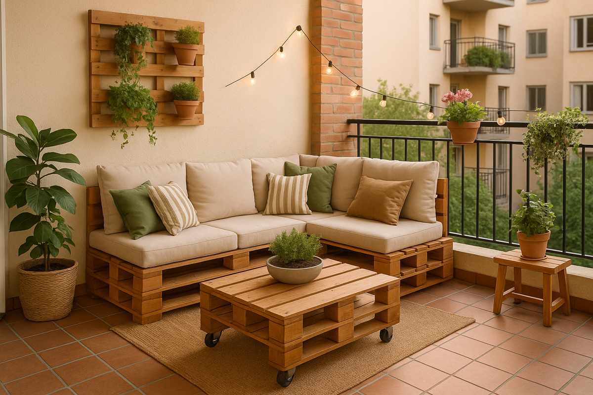 Como decorar varanda com paletes de madeira