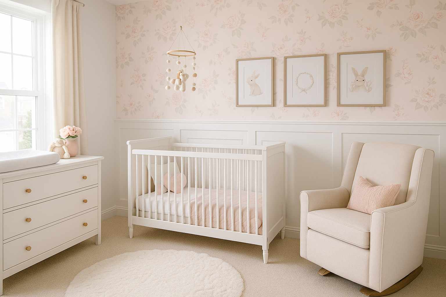 Ideias para decorar quarto de bebê menina