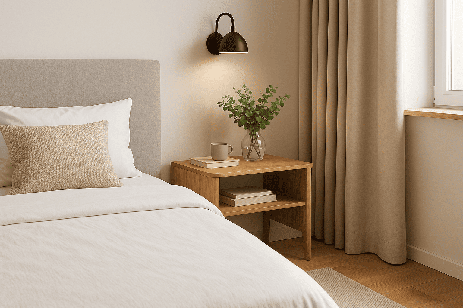 Mesa de canto para quarto: como escolher o modelo ideal