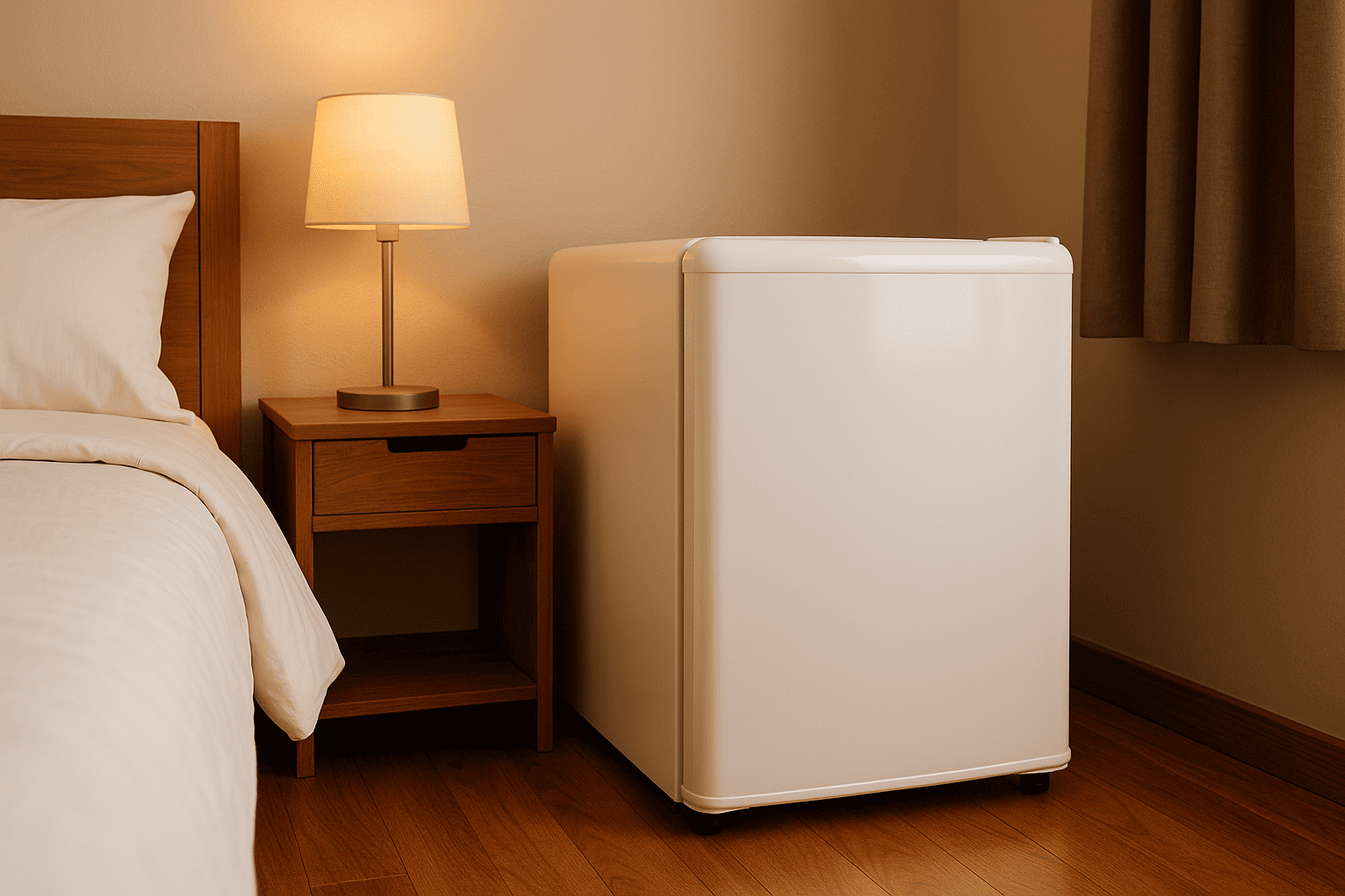 Mini geladeira no quarto: conforto e praticidade ao seu alcance