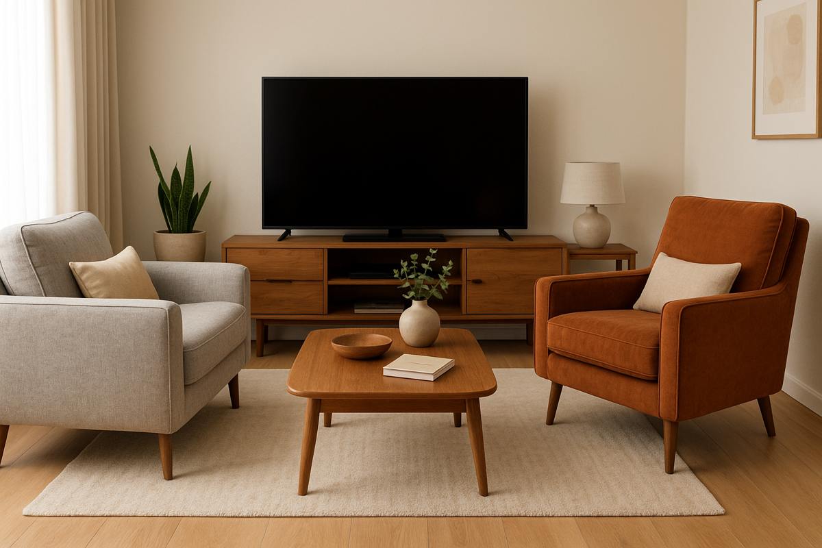 Poltronas para sala de TV: conforto, estilo e funcionalidade