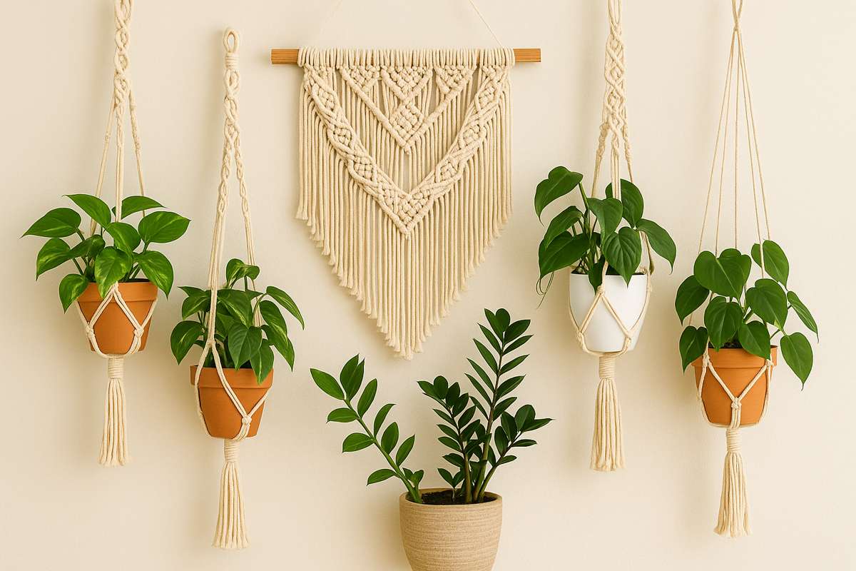 Plantas e macramê: tendência na decoração