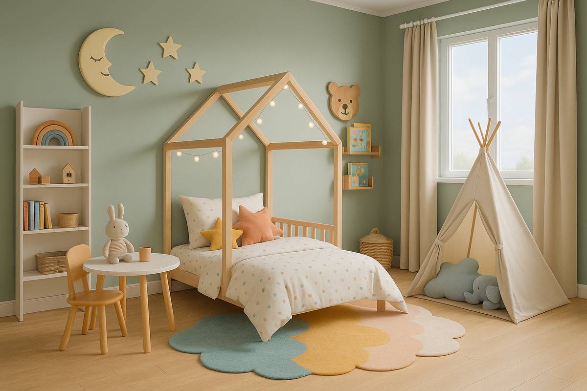 Ideias de quarto infantil lúdico para estimular a imaginação