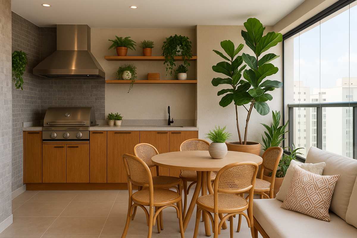 Varanda gourmet: dicas para decorar com estilo e praticidade
