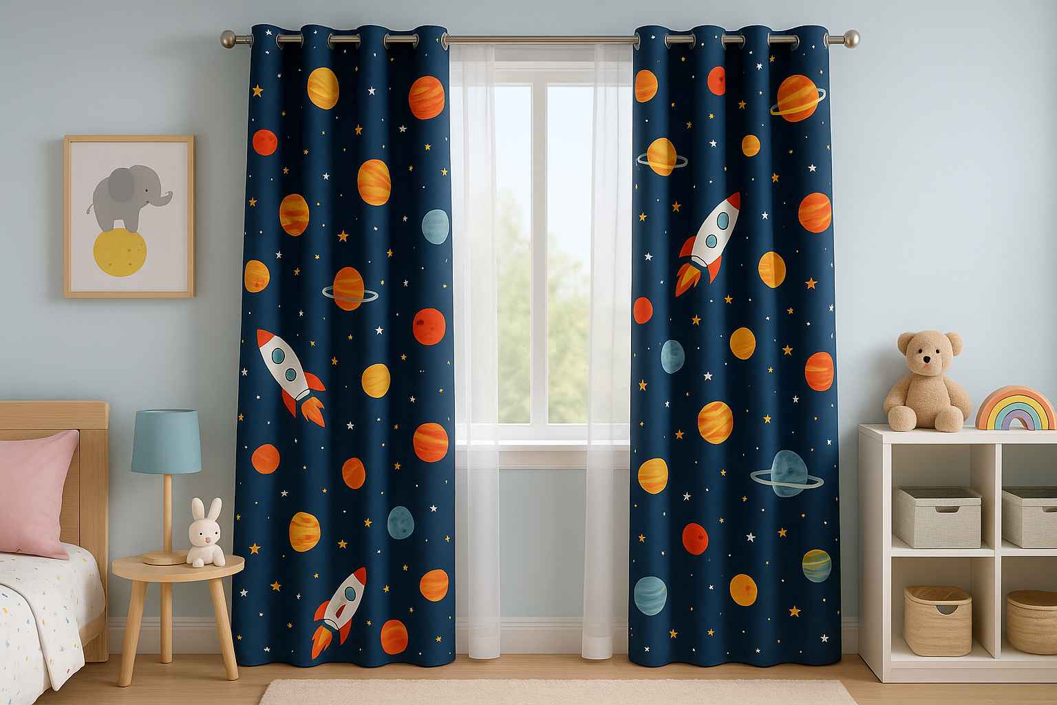 Como escolher cortinas para quarto infantil