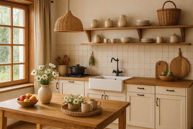 Dicas de decoração para cozinhas de casas de campo