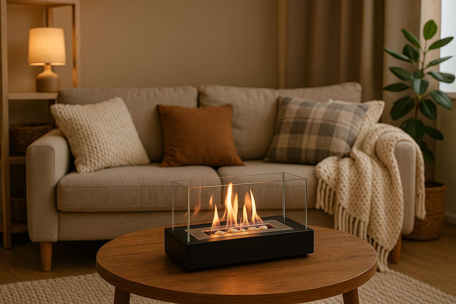 Como usar lareiras portáteis na decoração de inverno