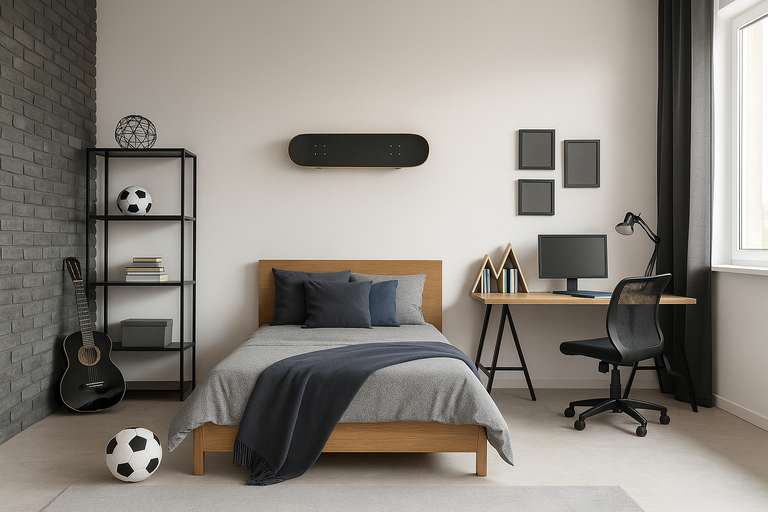 Ideias criativas para quarto de menino adolescente