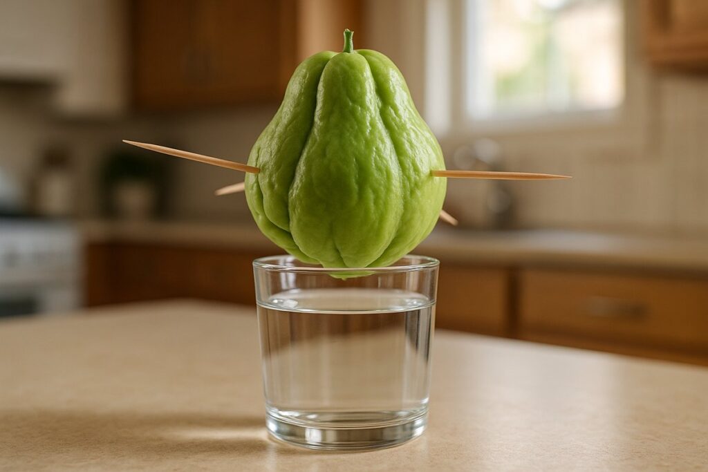 Como plantar chuchu que já está brotando 


