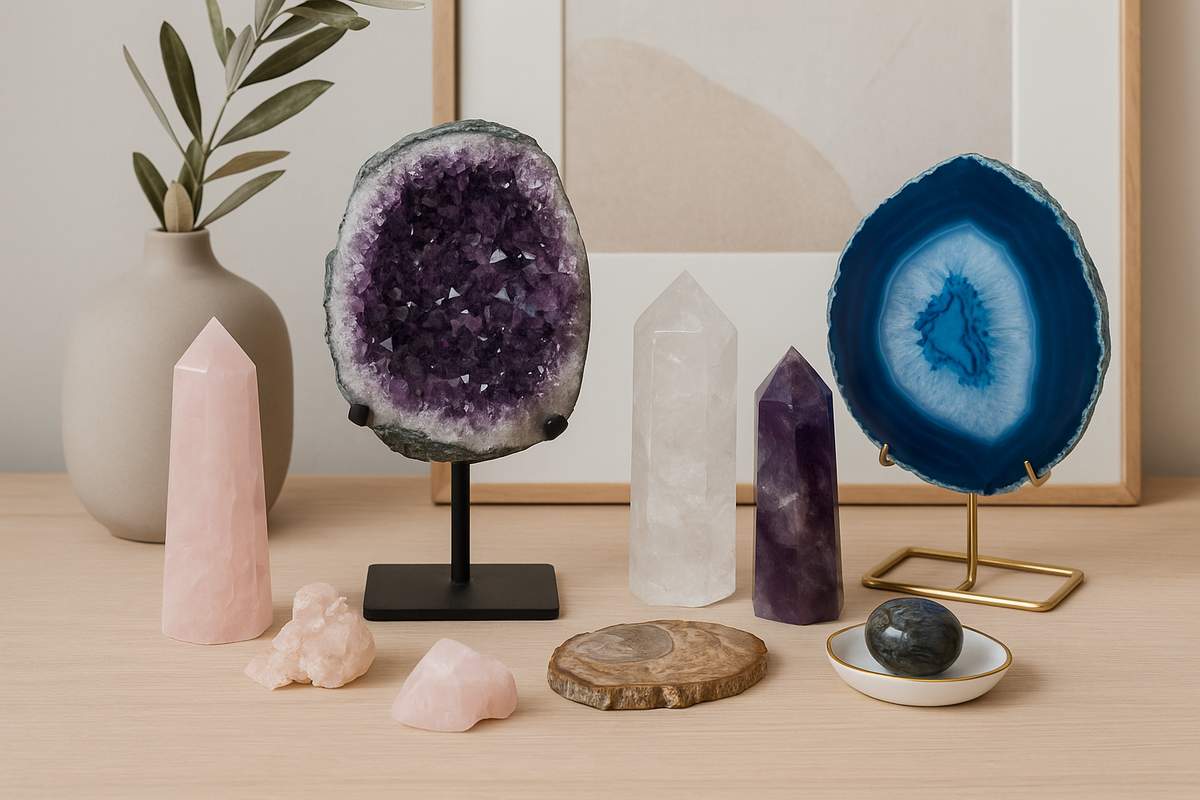 Como usar cristais e pedras na decoração de forma moderna