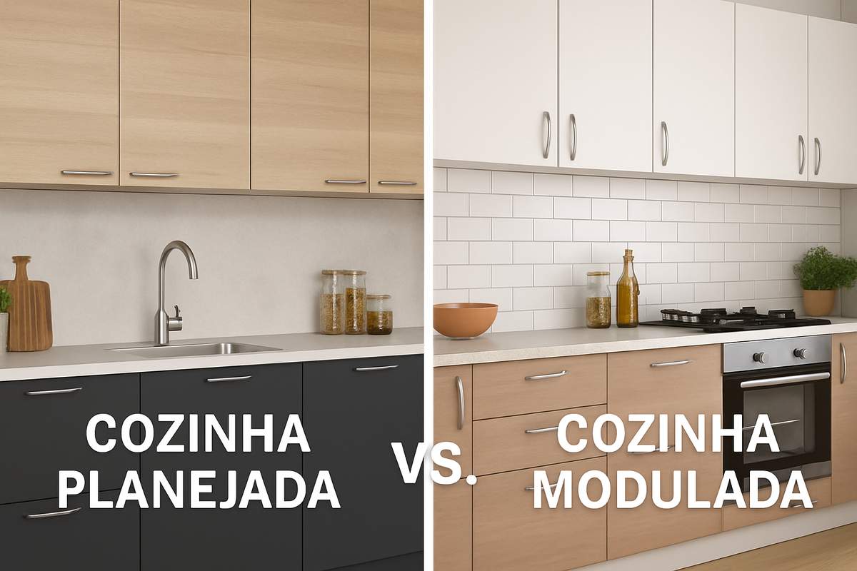 Cozinha planejada vs. modulada: qual escolher?