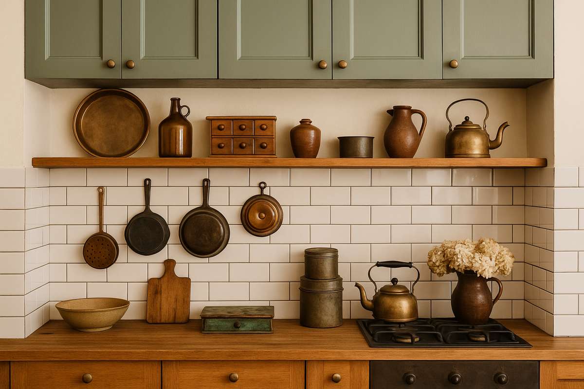 Decoração de cozinha com objetos antigos: como combinar