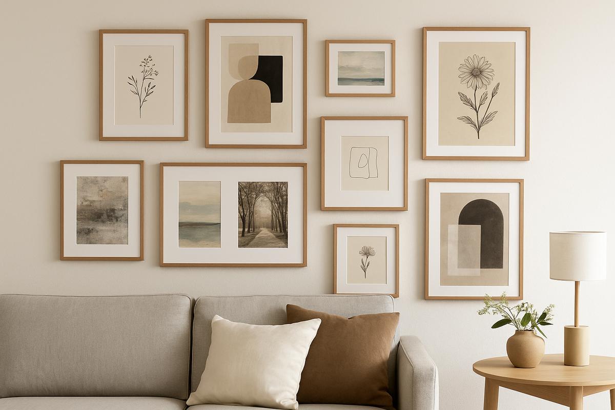 Como fazer uma galeria de quadros na parede