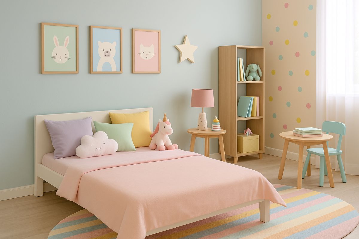 Quarto infantil em cores pastel: dicas de decoração