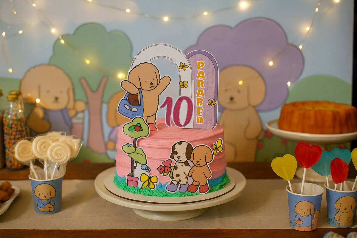 Topo de bolo Bobbie Goods: modelos para imprimir