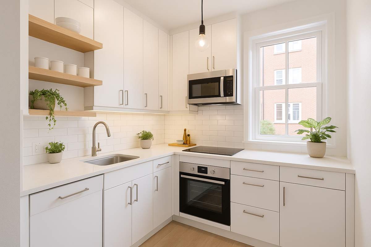 Como decorar cozinha pequena para parecer maior