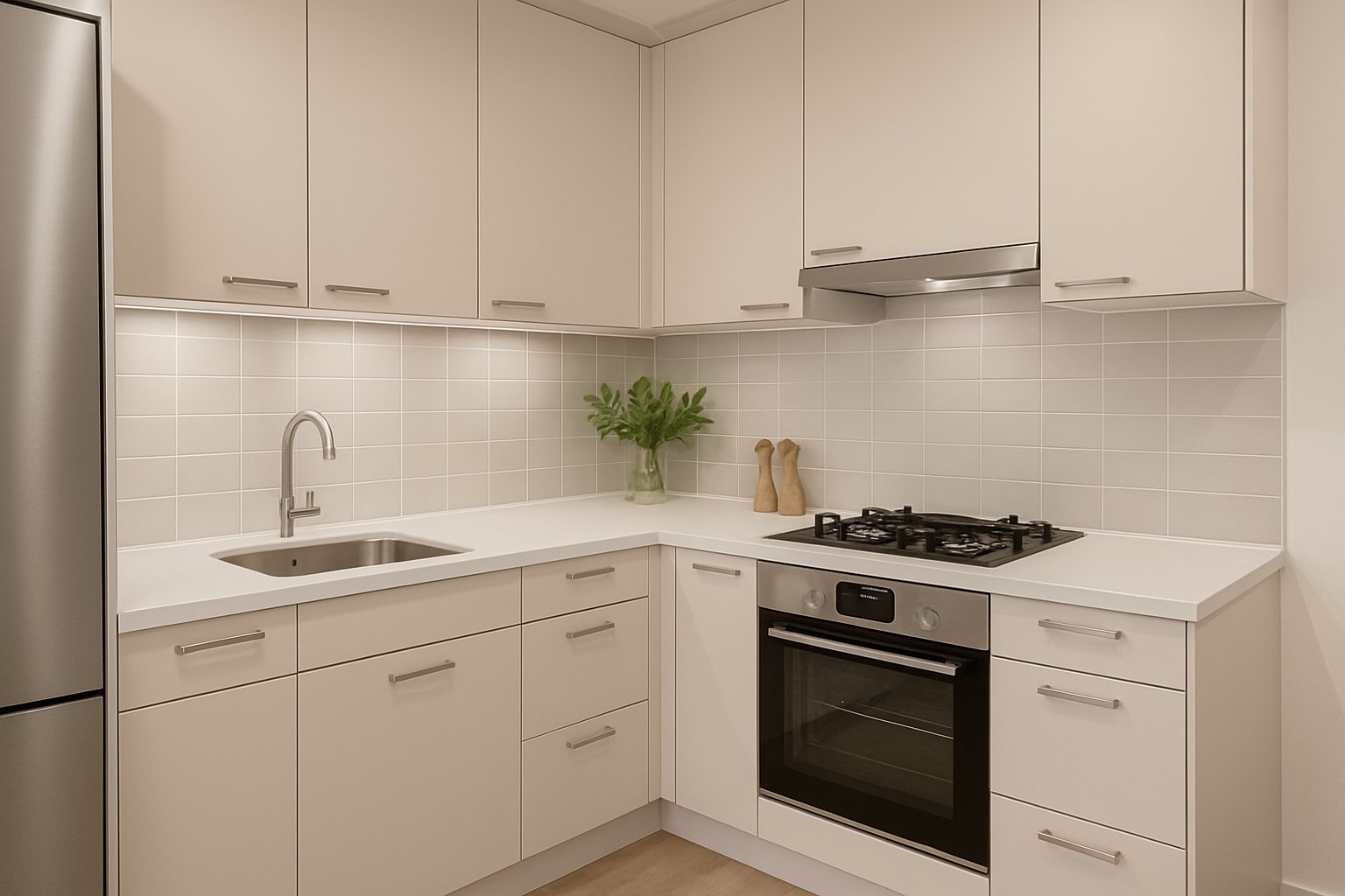 Cozinha planejada pequena em L: ideias para aproveitar o espaço