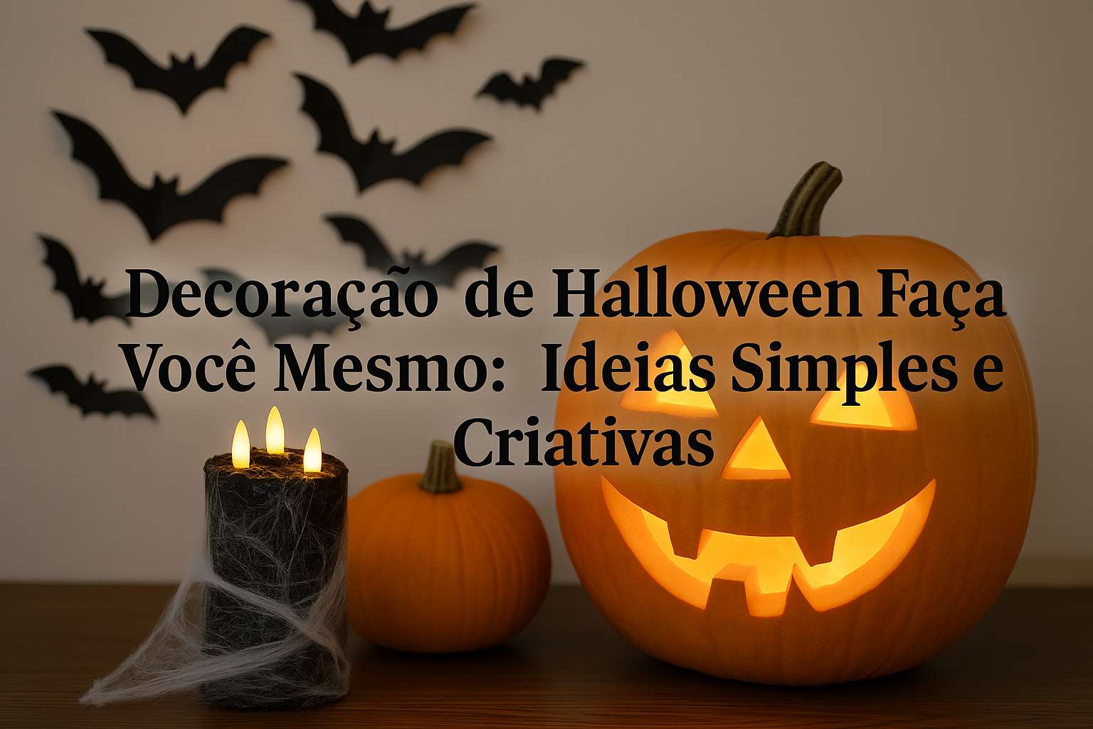 Decoração de Halloween Faça Você Mesmo: ideias simples e criativas
