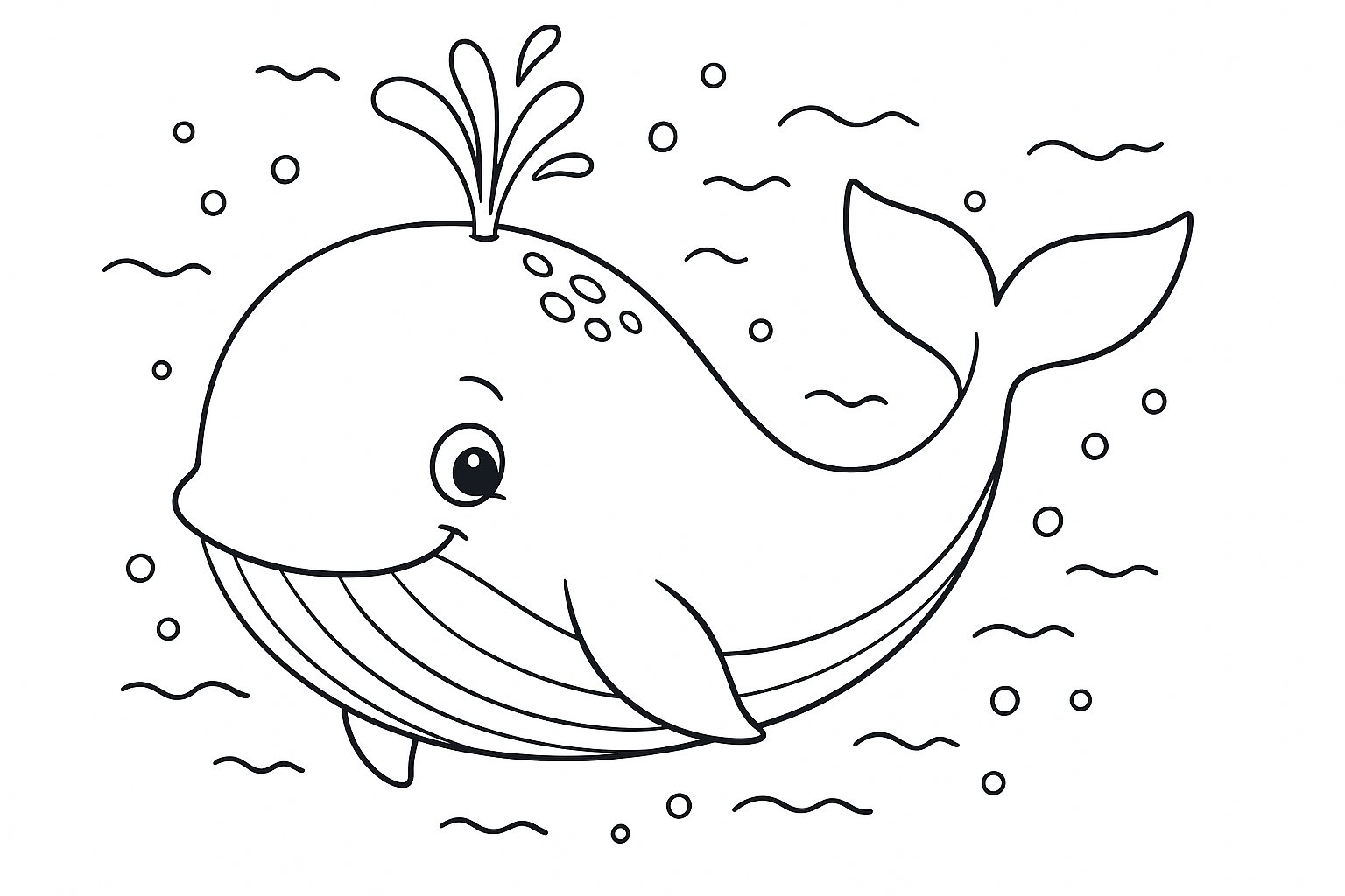Desenhos de baleia para colorir e imprimir grátis