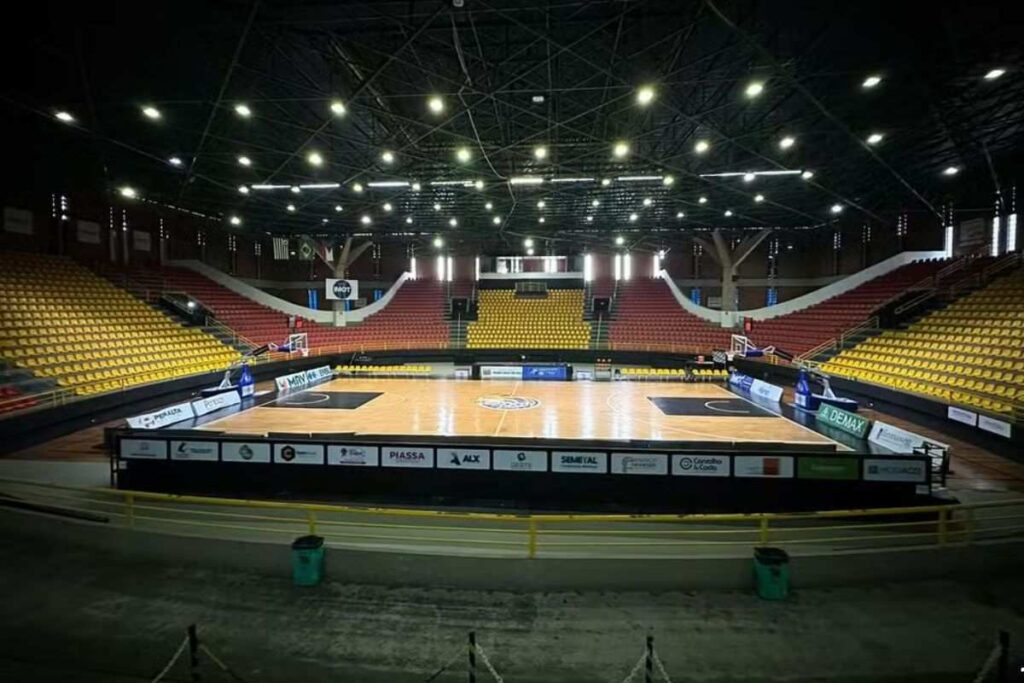 Ginásio Hugo Ramos, em Mogi das Cruzes, recebe Corinthians x Flamengo pelo NBB — Foto: Divulgação/Mogi Basquete

