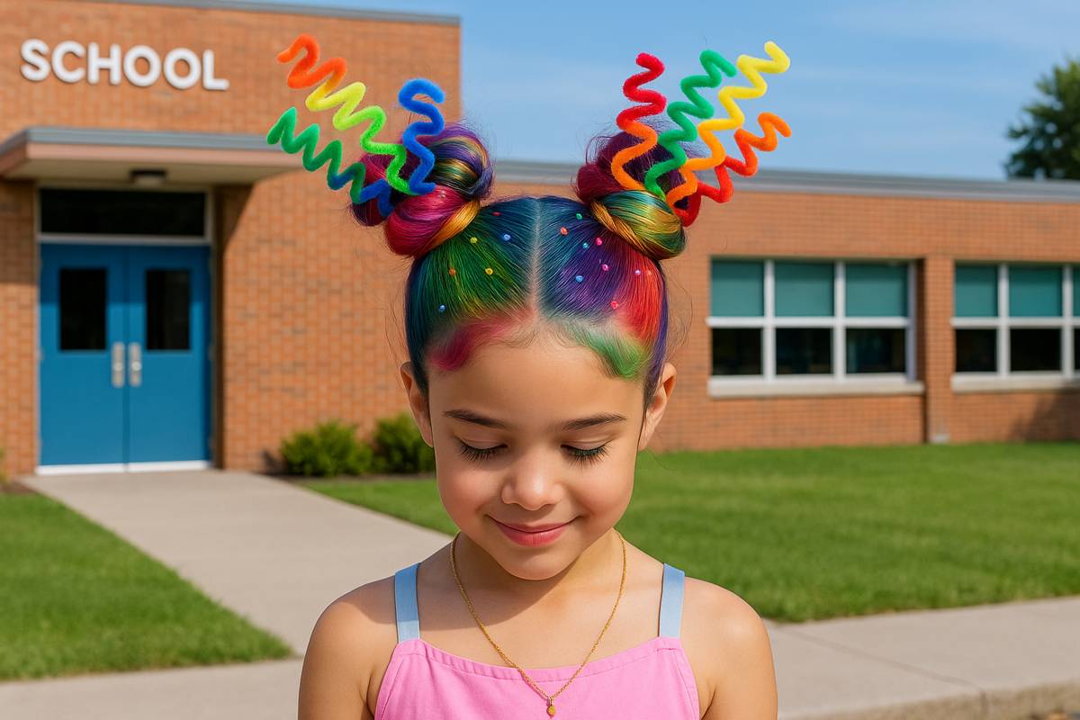 Ideias de cabelo maluco para meninas fáceis de fazer em casa