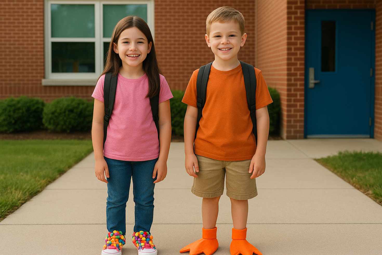 Ideias de sapato maluco personalizados para escolar