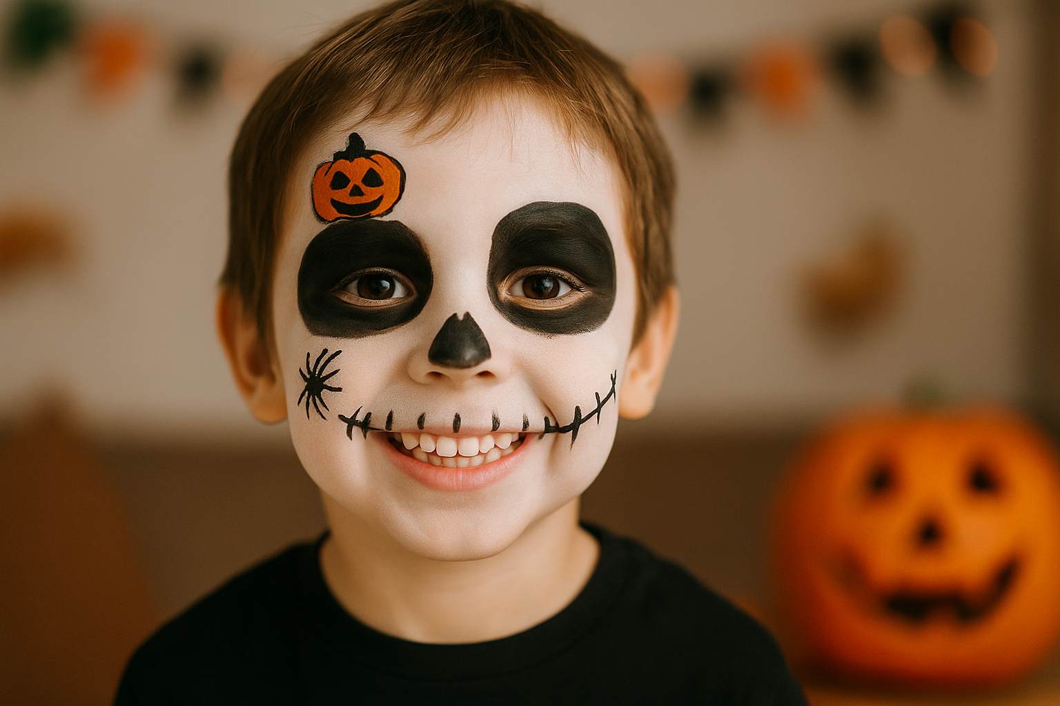 Maquiagem de Halloween infantil: ideias simples e divertidas