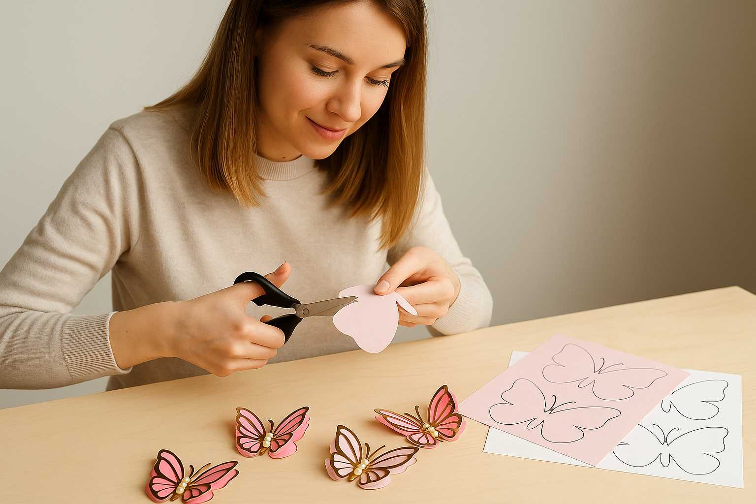 Molde de borboleta 3D para imprimir e decorar