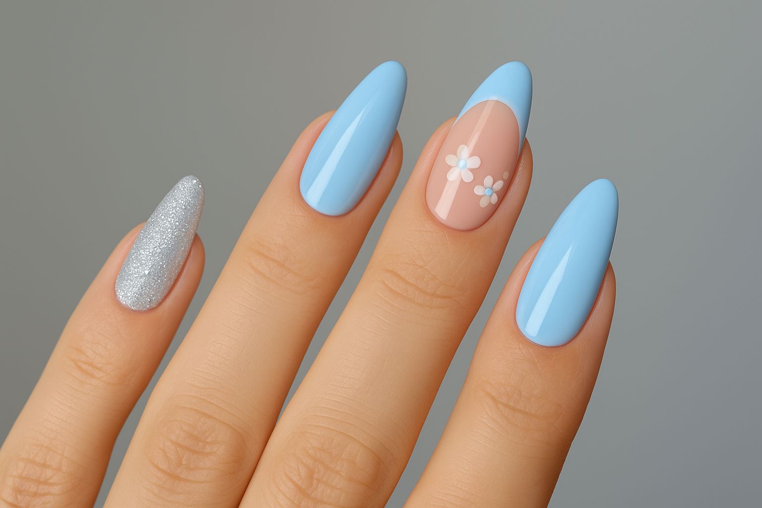 Inspirações de Unhas Azul Bebê 2026 para todos os estilos