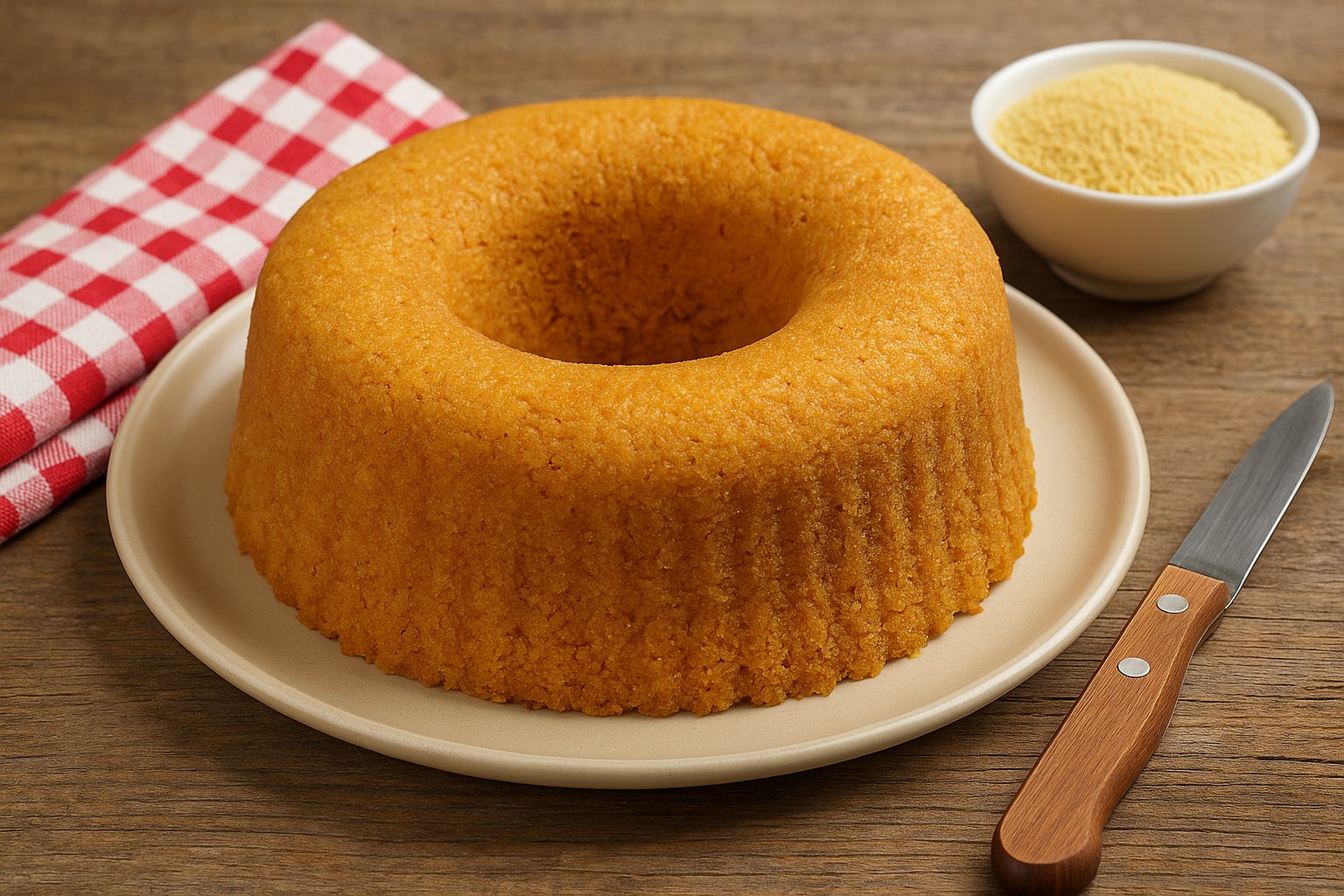 Bolo de cuscuz simples: passo a passo da receita perfeita