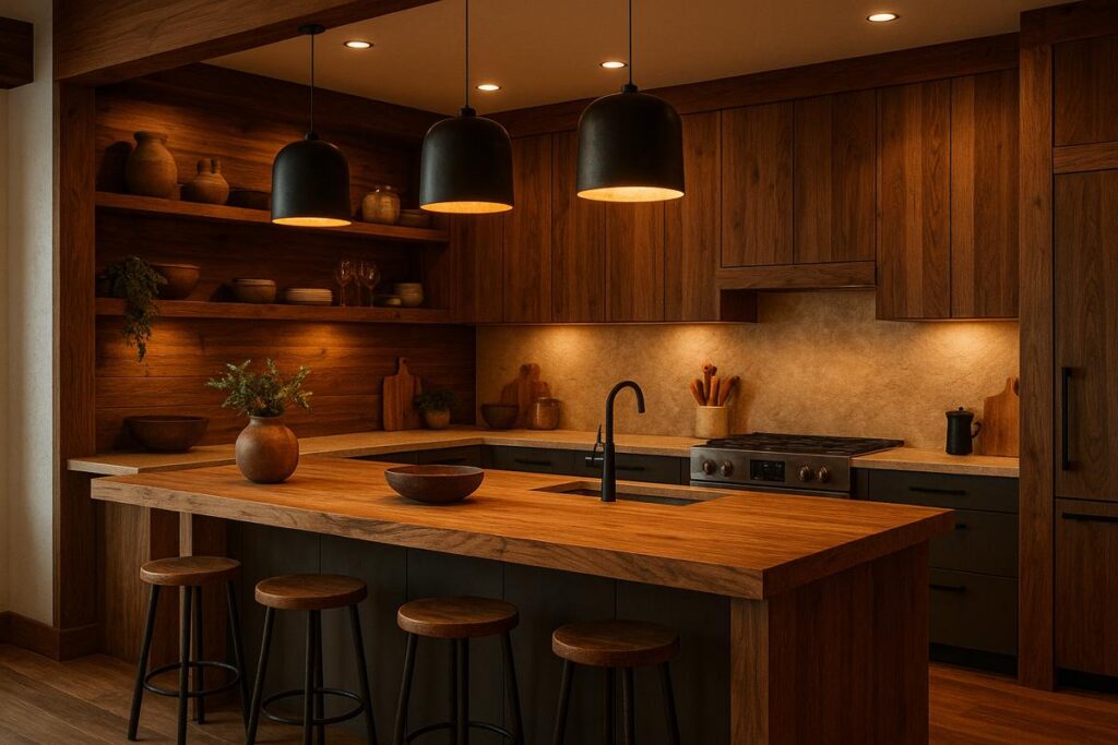 cozinha americana com balcão