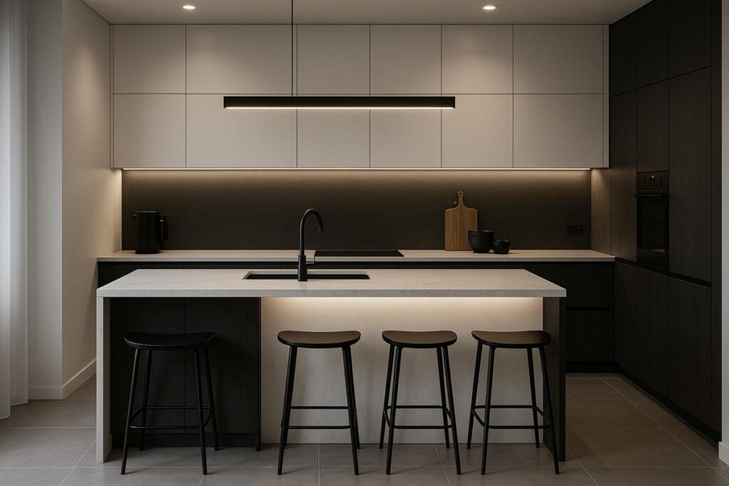 cozinha americana com balcão