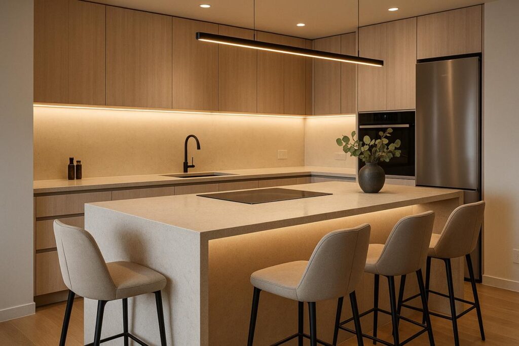 cozinha americana com balcão