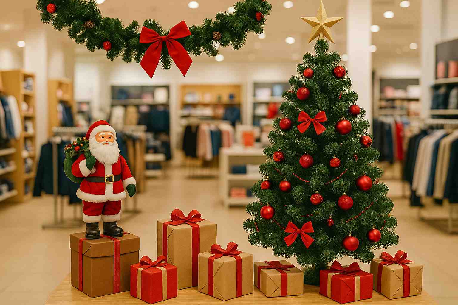 Como montar uma decoração de Natal para loja sem gastar muito