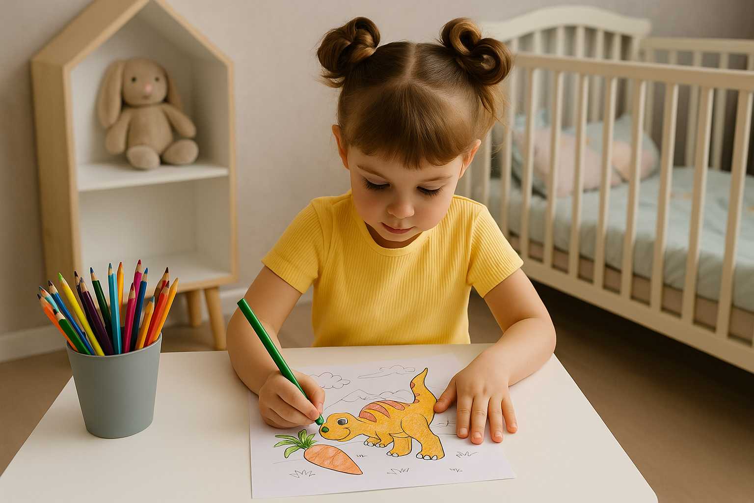 Desenhos de dinossauros para colorir e estimular a criatividade