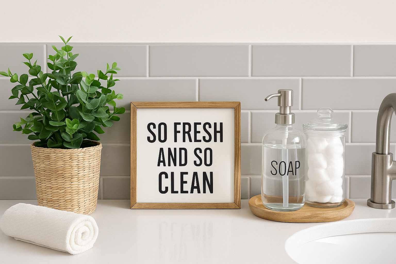 Enfeites para banheiro que fazem toda a diferença