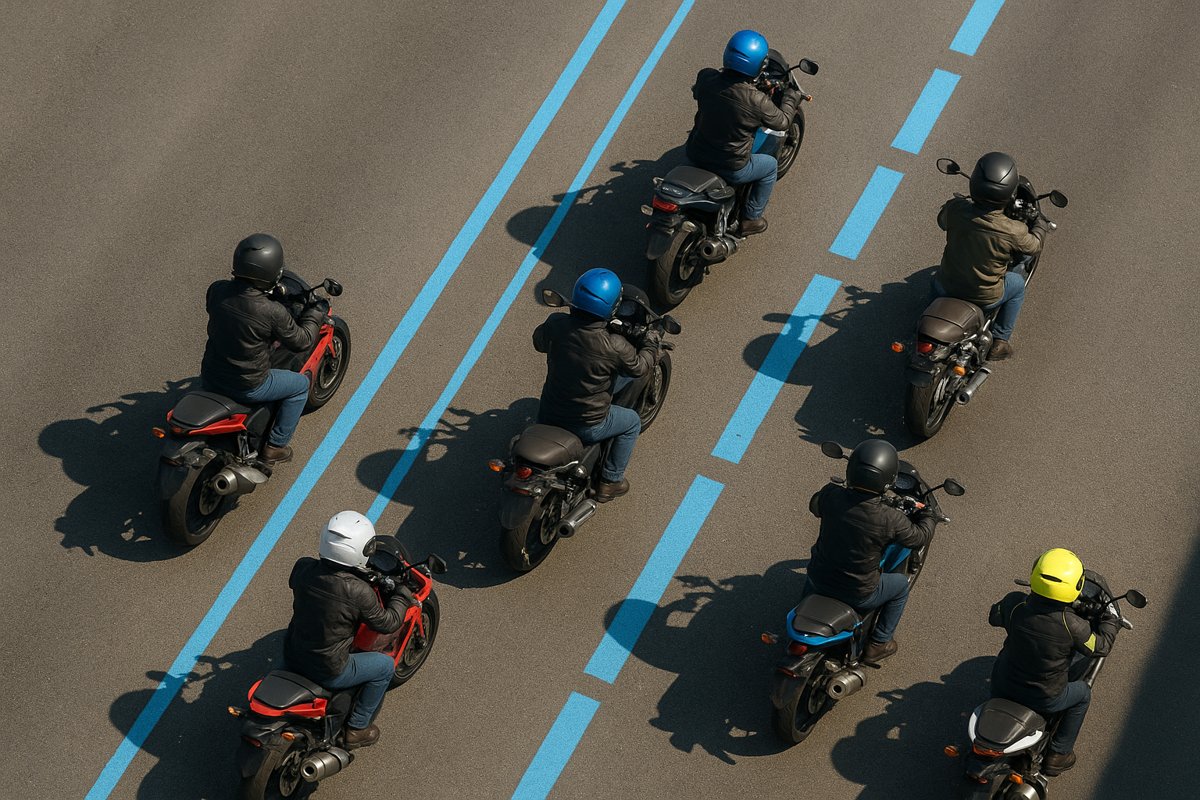 faixas exclusivas para motos