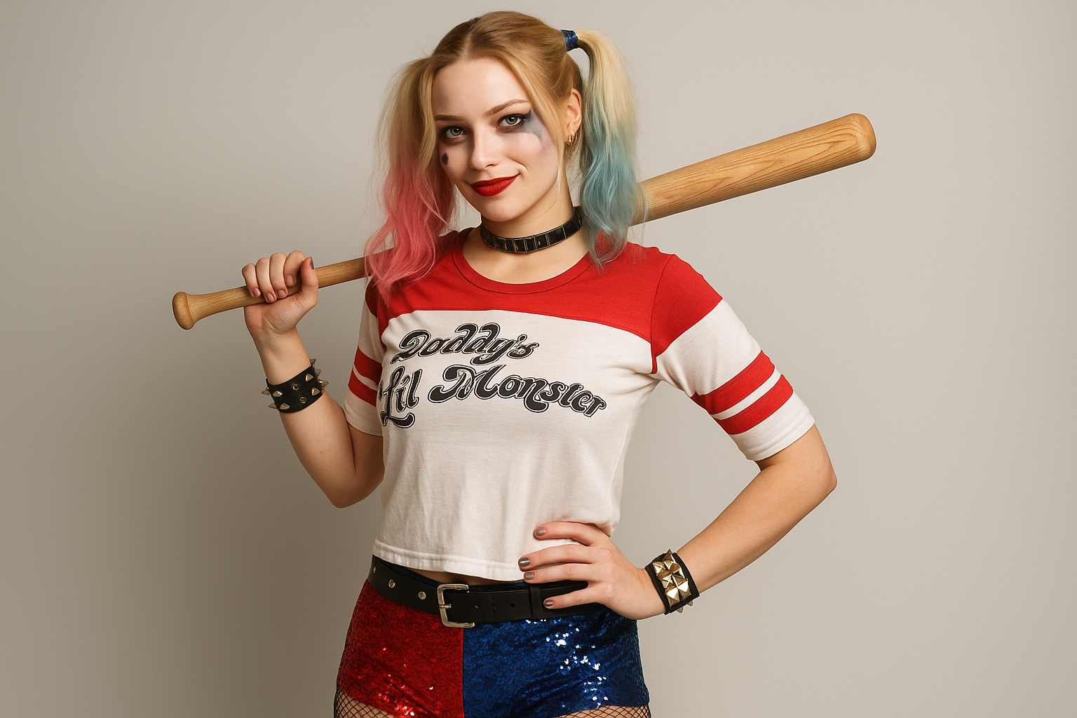 Como montar uma fantasia Arlequina adulta simples e barata