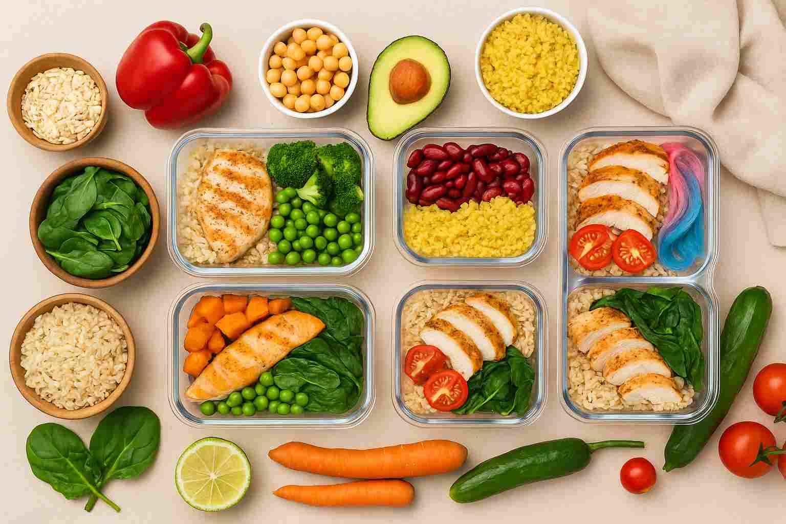 Cardápio completo com ideias de marmita para a semana toda