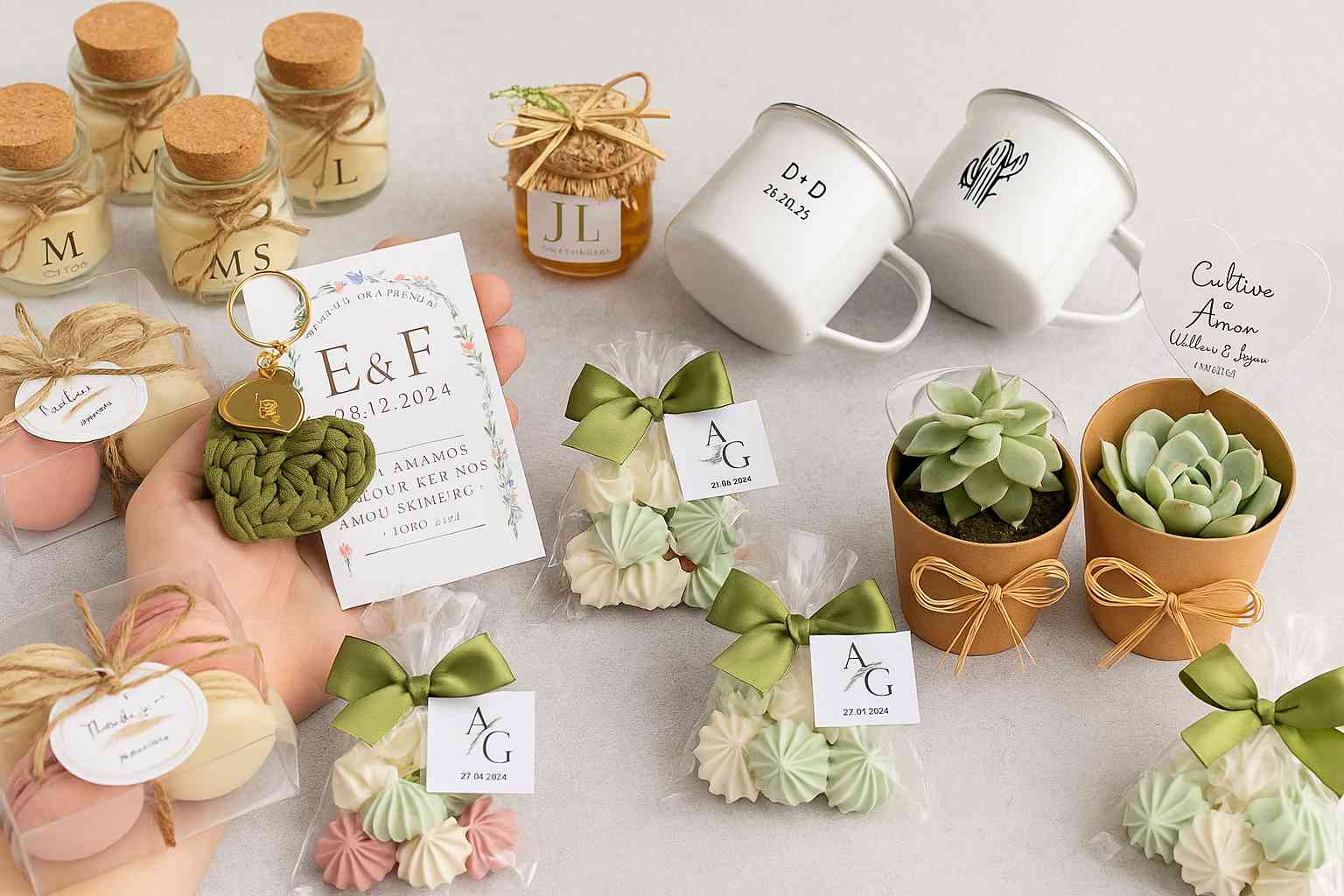 Ideias criativas de lembrancinhas de casamento simples e chique