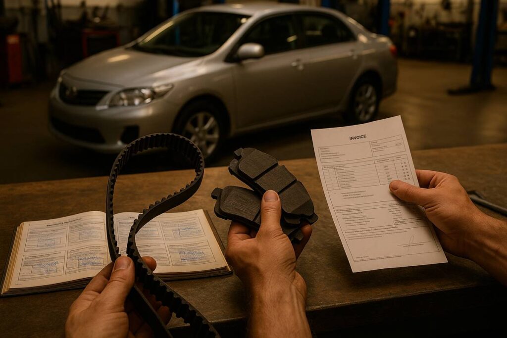 Histórico de revisões garante mais segurança na compra do usado. -Foto: imagem gerada por IA