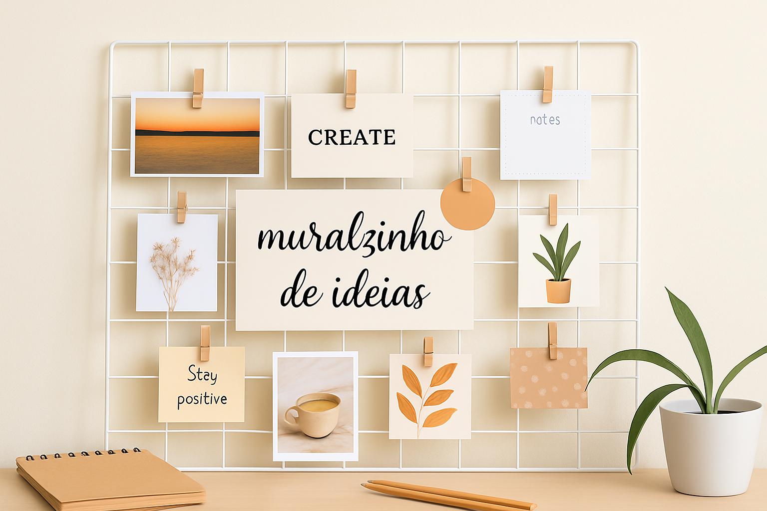 Como montar um muralzinho de ideias criativo e organizado